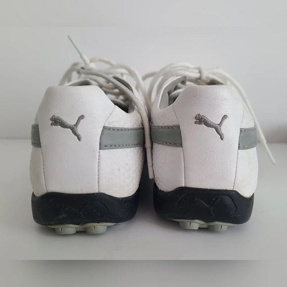 White Grey Puma TitanTour V2 Golf Shoes Size 6C Men’s Or 7C Women's - Picture 6 of 10